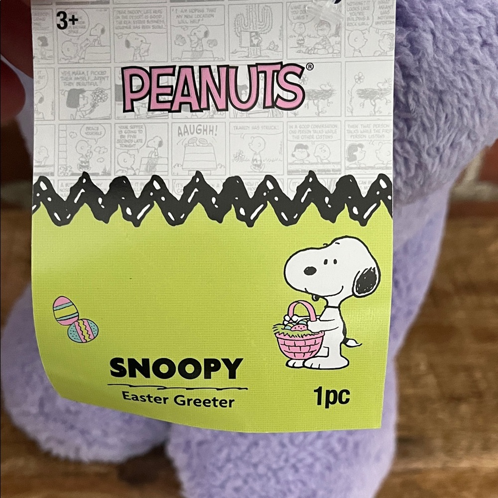 Purple Snoopy Plush with Bunny Ears - Picture 3 of 11